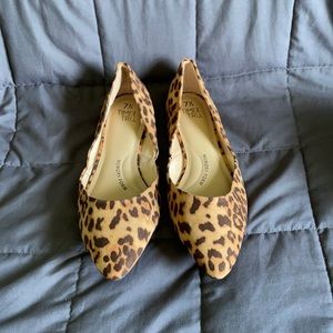 Time and Tru Cheetah Print Pointed Flats 7.5